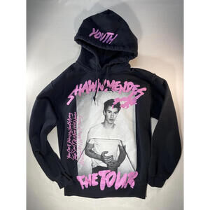 Shawn Mendes The Tour Black Hoodie Size Small